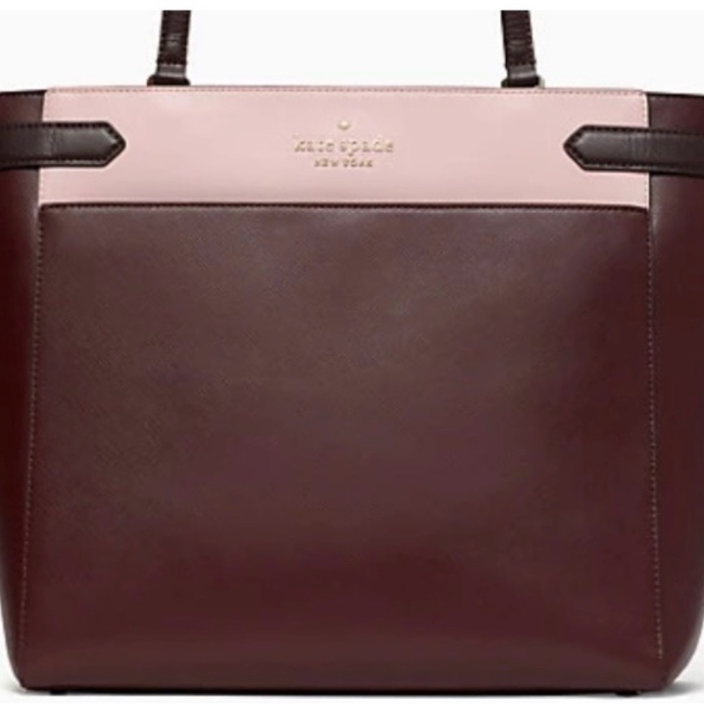 kate spade Brown and Pink Tote Bag - Pre-Owned
